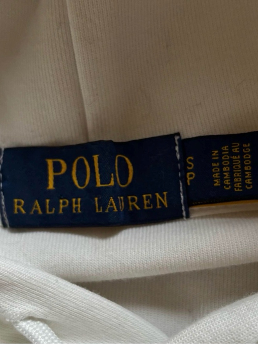 White & red polo Ralph Lauren hoodie - Picture 3 of 3
